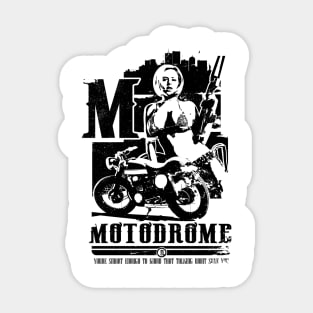 MOTODROME (black) Sticker